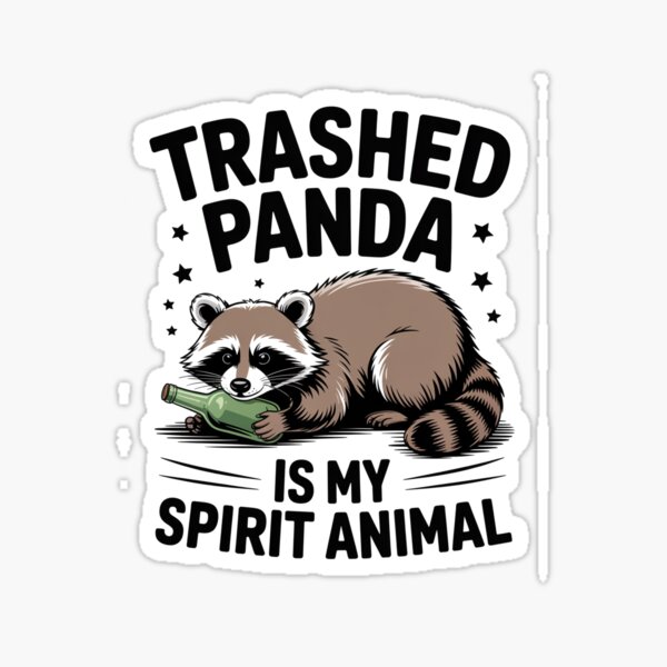 Item preview, Trashed Panda Is My Spirit Animal Racoon designed and sold by StephenDDArt.