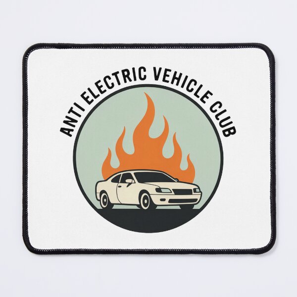 Item preview, Anti Electric Vehicle Club Funny Car Design designed and sold by MonkiFlipp.