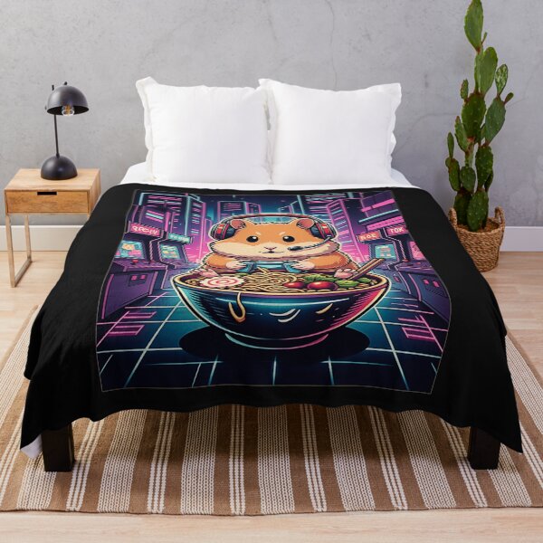 Item preview, Hamster Gamer Ramen Neon Arcade designed and sold by FemmeForge.