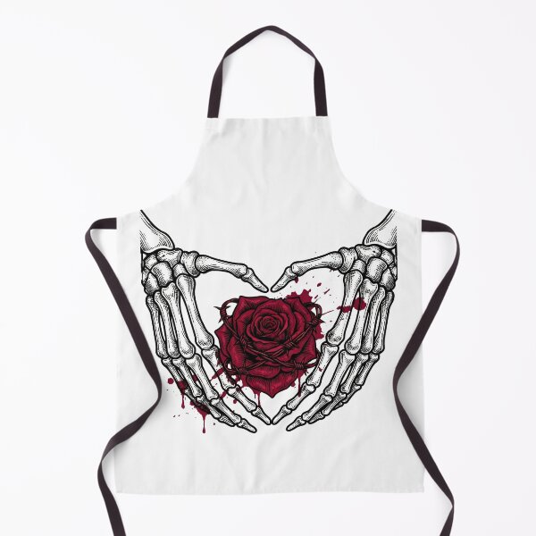 Item preview, Gothic Skeleton Hands Holding Rose | Dark Love Horror Art designed and sold by Imaginationbeyond.