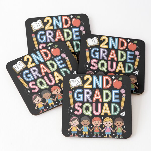 Item preview, 2nd Grade Squad Back to School Teacher Matching designed and sold by NicolaMail.