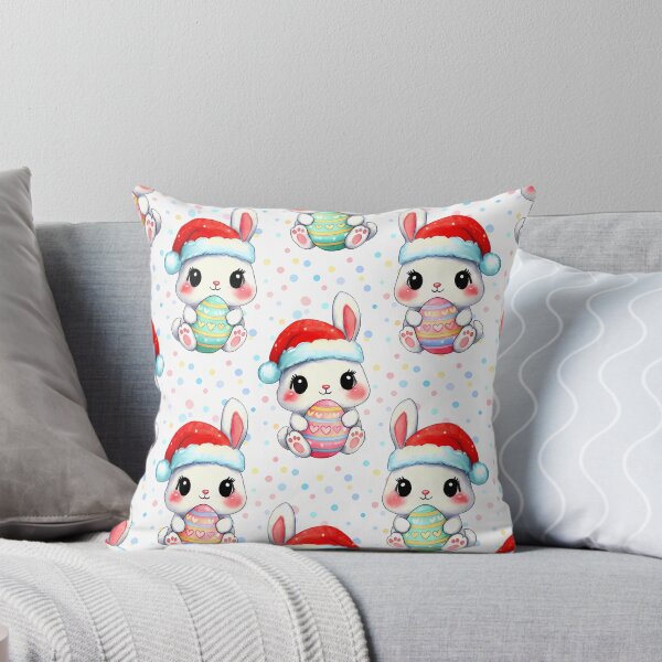 Item preview, Holiday Mash-Up – Santa Bunny Easter Egg Pattern designed and sold by meesub.