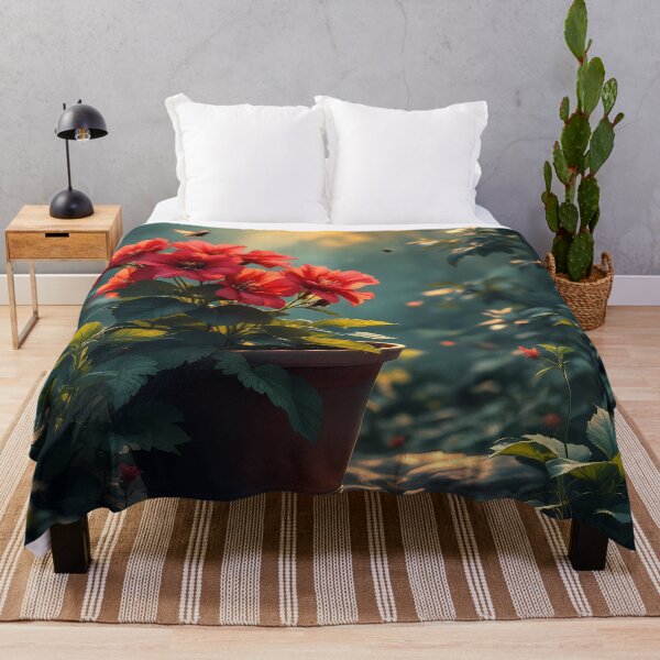 Item preview, Red Flowers in Sunrise designed and sold by CalmnessbyChoice.