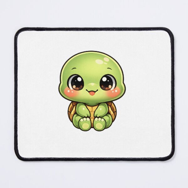 Item preview, Chibi Baby Turtle Cute Front Facing Cartoon Tortoise MR Zgredzio designed and sold by mr-zgredzio.