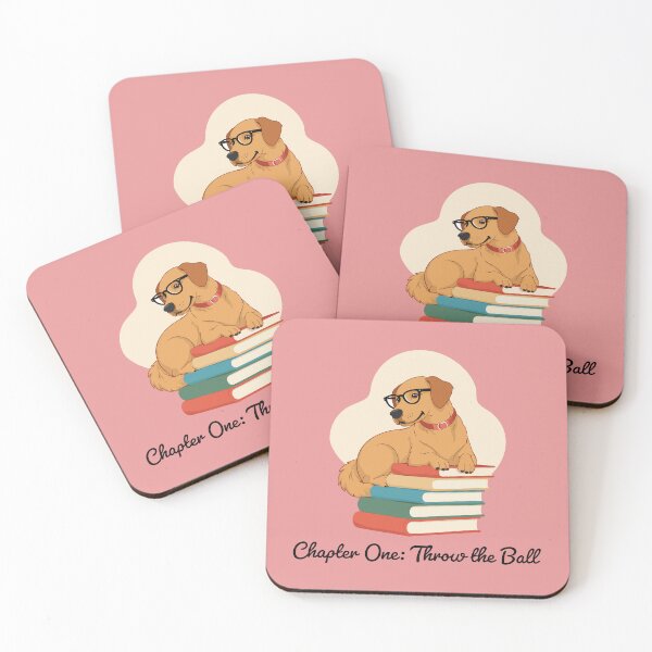 Item preview, Chapter One: Throw the Ball – Funny Golden Retriever Book Lover Art designed and sold by NeutronDesign.