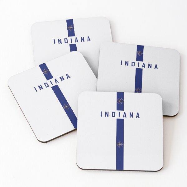 Item preview, Indiana State Pride - Minimalist Vertical Flag Banner designed and sold by mashmosh.