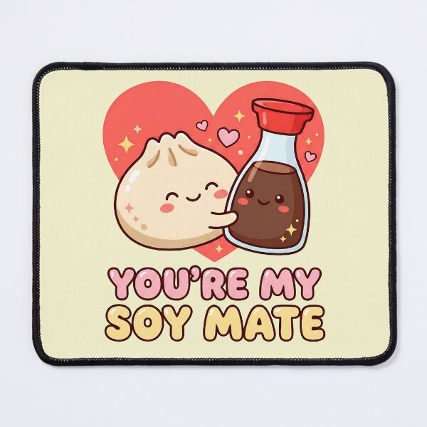 Item preview, You’re My Soy Mate | Cute Dumpling and Soy Sauce Love designed and sold by Imaginationbeyond.