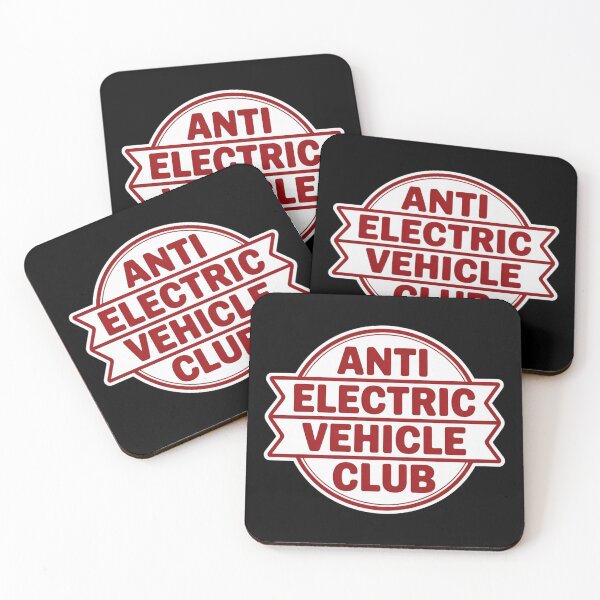 Item preview, Anti Electric Vehicle Club Retro Badge designed and sold by MonkiFlipp.
