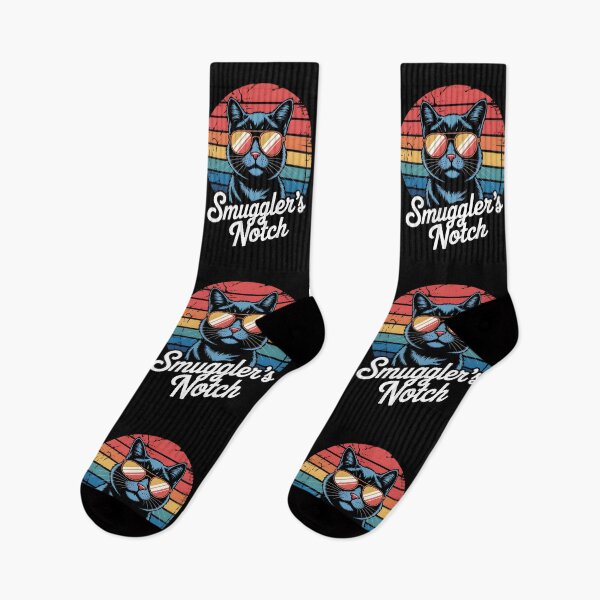 Item preview, Smugglers’ Notch – Cool Cat Retro Ski Resort Illustration designed and sold by tokyojeff.