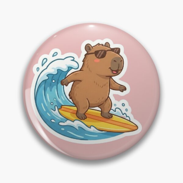 Item preview, Capybara Summer Vibes Collection designed and sold by DigitalVibes Art, CreatorSpace, PixelMood. By AngryFish.Art..