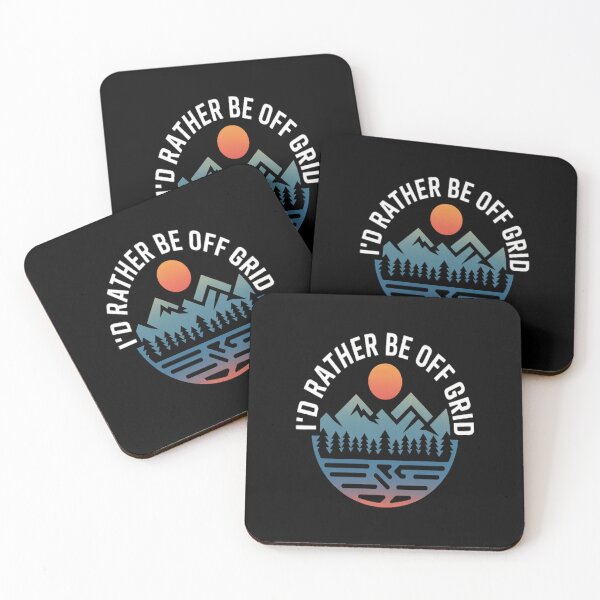 Item preview, I'd Rather Be Off Grid, Off Grid Happy Camping Mountain designed and sold by TheRetroStyle.