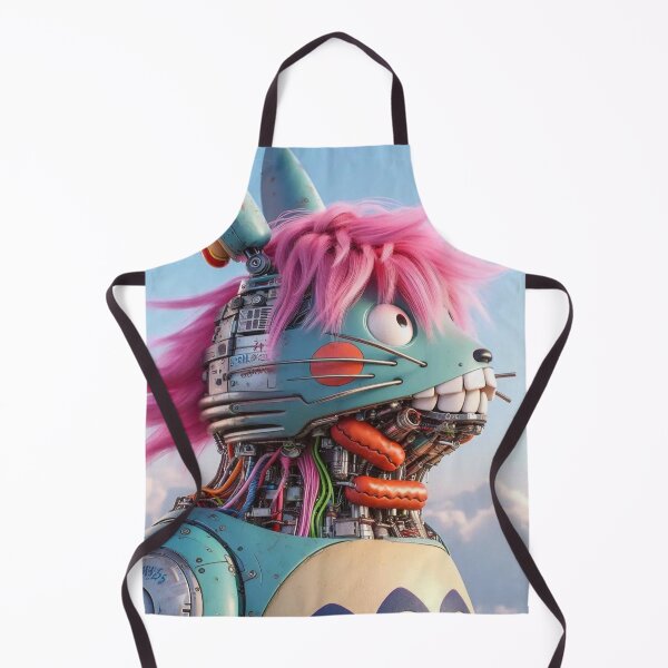Item preview, “Mecha-Mellow: Leaf Sigils, Pink Hair & the Cloudstream Guardian of Static Forests” designed and sold by Print Fiction.
