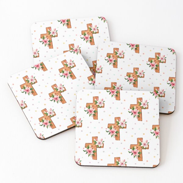 Item preview, Joyful Cross & Lily – Seamless Easter Faith Pattern designed and sold by meesub.