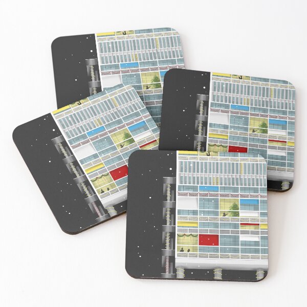 Item preview, Modernist Housing in Winter Ligh designed and sold by GoWithTheUFO.