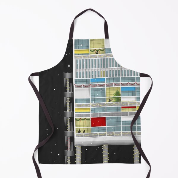 Item preview, Modernist Housing in Winter Ligh designed and sold by GoWithTheUFO.