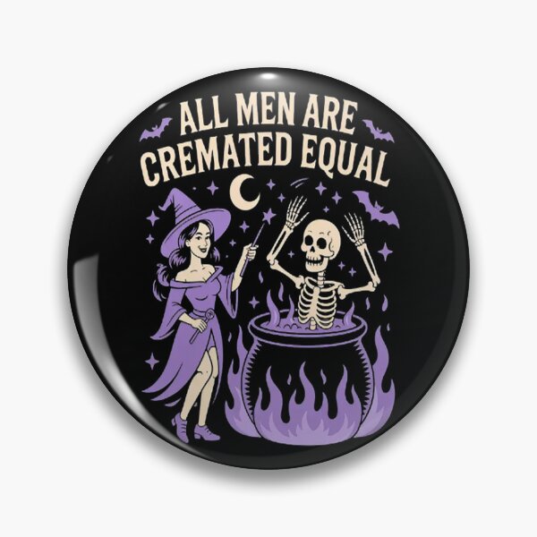Item preview, All Are Cremated Equal Witchy Feminist Halloween Humor designed and sold by NicolaMail.