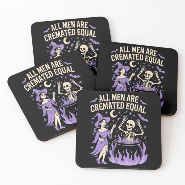 Item preview, All Are Cremated Equal Witchy Feminist Halloween Humor designed and sold by NicolaMail.
