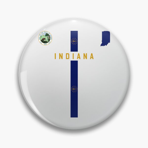 Item preview, Indiana State Pride - Modern Hoosier Heritage Cross Design designed and sold by mashmosh.