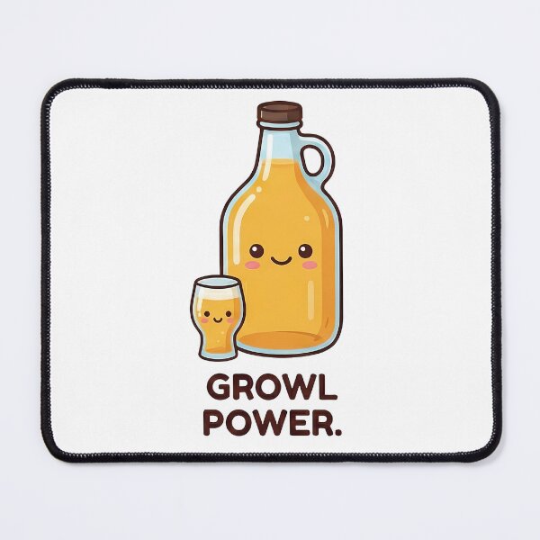 Item preview, Growl Power Kawaii Craft Beer Lover designed and sold by k3rstman1.