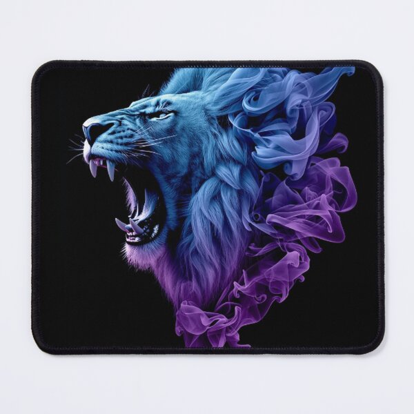 Item preview, Roaring Smoke Lion in Vibrant Colors designed and sold by Wonderful Designs.