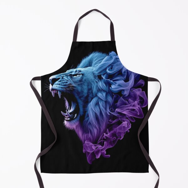 Item preview, Roaring Smoke Lion in Vibrant Colors designed and sold by Wonderful Designs.