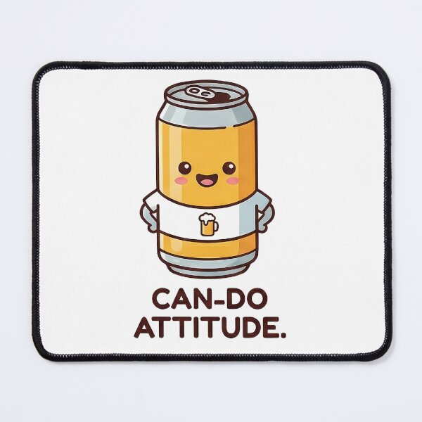 Item preview, Can-Do Attitude Funny Beer Can Character designed and sold by k3rstman1.