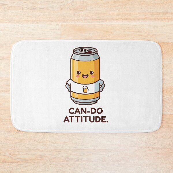 Item preview, Can-Do Attitude Funny Beer Can Character designed and sold by k3rstman1.