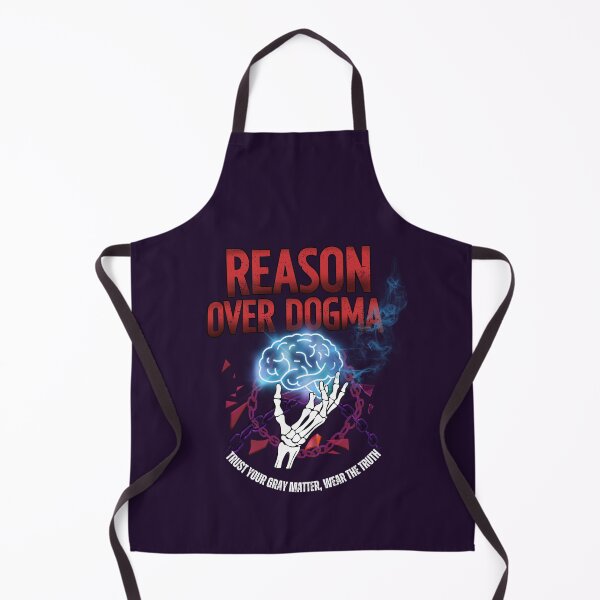 Item preview, Reason Over Dogma - Atheist Logic, Brain & Skeleton Art. designed and sold by CREEPY CRAZE.