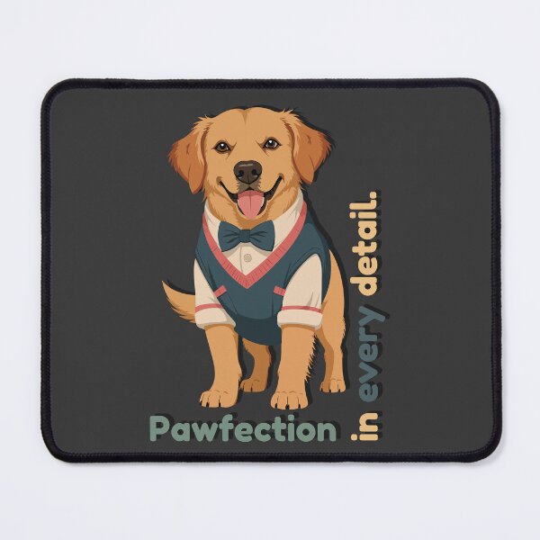Item preview, Pawfection in Every Detail – Elegant Golden Retriever in Suit and Bow Tie designed and sold by NeutronDesign.