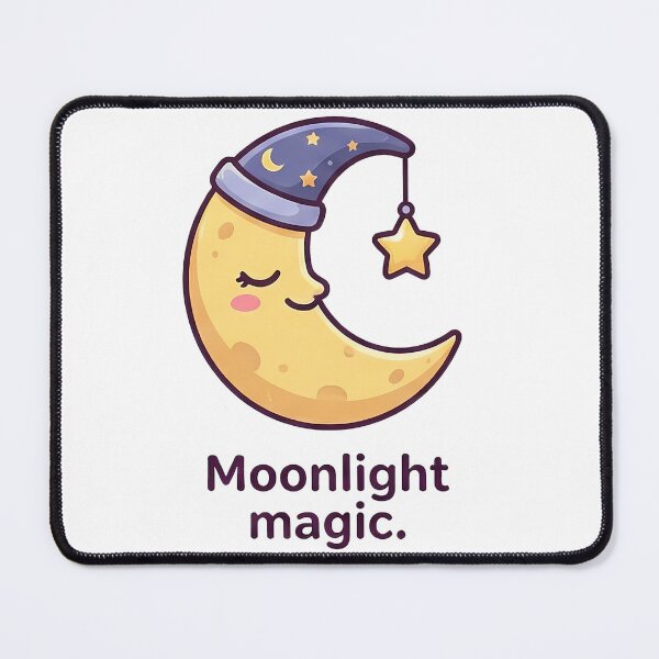 Item preview, Moonlight Magic Sleeping Crescent Moon designed and sold by k3rstman1.