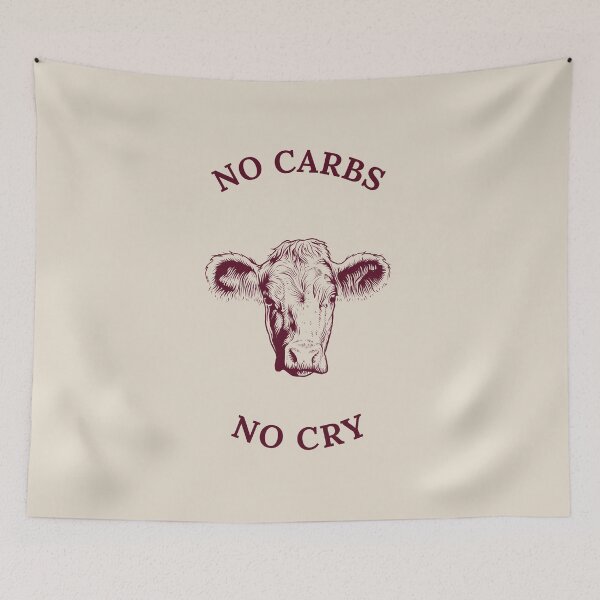 Item preview, No Carbs No Cry Funny Keto Carnivore Diet designed and sold by Harmonick-Tees.