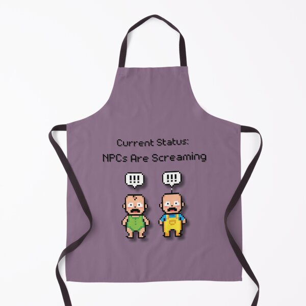 Item preview, Current Status: NPCs Are Screaming | Funny Gamer Parenting Pixel Art designed and sold by MadeInNapTime.