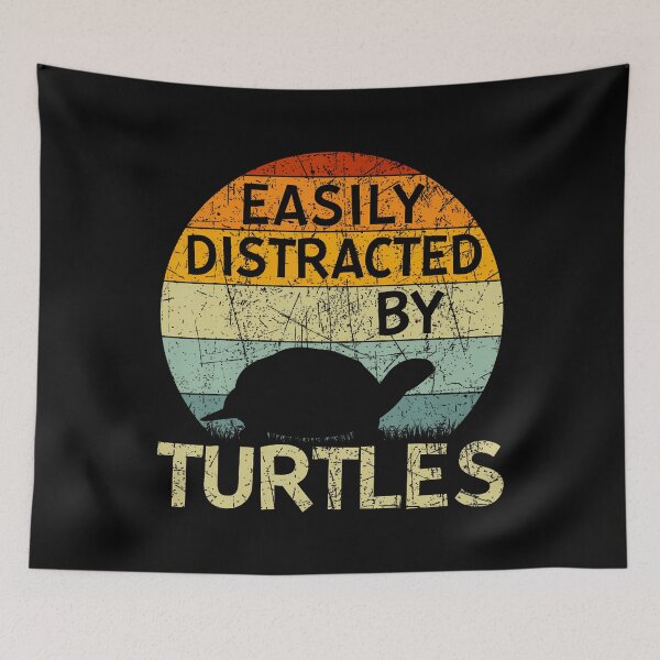Item preview, Funny Turtle Lovers Easily Distracted By Turtles designed and sold by cuthbertbla.