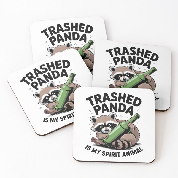 Item preview, Trashed Panda Spirit Animal Raccoon designed and sold by MeowtivationP.