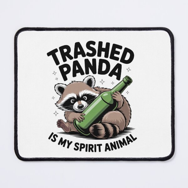 Item preview, Trashed Panda Spirit Animal Raccoon designed and sold by MeowtivationP.
