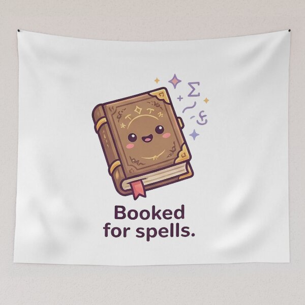 Item preview, Booked For Spells Cute Magic Tome designed and sold by k3rstman1.