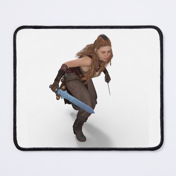 Item preview, Fearless Female Warrior Fighting with Sword. Powerful Woman Defender Art designed and sold by Fashion Empire.