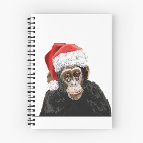Item preview, Festive Chimpanzee – Funny Christmas Animal Portrait designed and sold by denip.