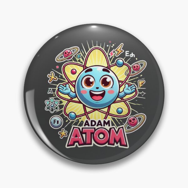 Item preview, Adam Atom – Atomic Physics Concept & Science Wordplay Design designed and sold by RollFuzzy.