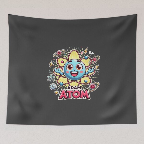 Item preview, Adam Atom – Atomic Physics Concept & Science Wordplay Design designed and sold by RollFuzzy.