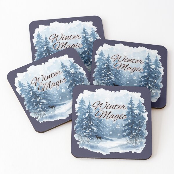 Item preview, Winter Magic – Serene Snowy Forest Scene designed and sold by mycreastyle.