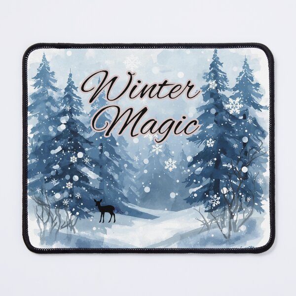 Item preview, Winter Magic – Serene Snowy Forest Scene designed and sold by mycreastyle.