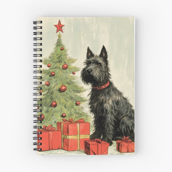Item preview, CHRISTMAS SCOTTIE VINTAGE ART designed and sold by MarkedArtPrints.
