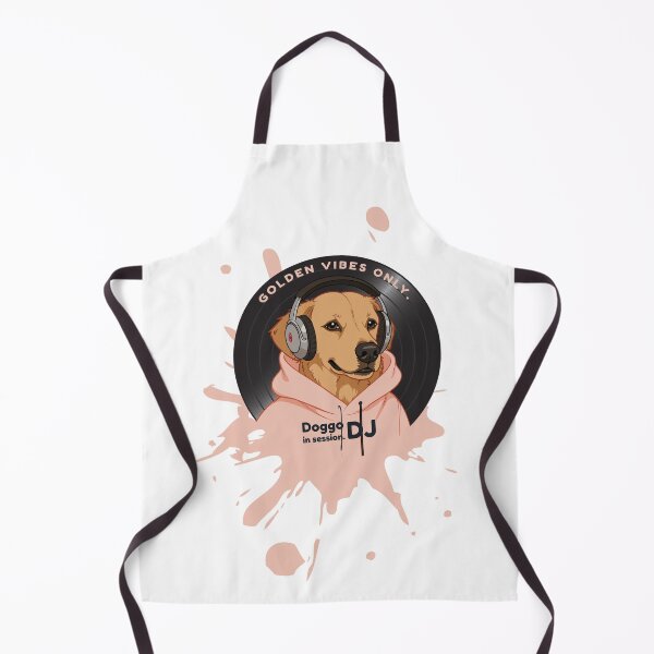 Item preview, DJ Doggo in Session – Golden Retriever with Headphones & Vinyl | Funny DJ Dog Gift designed and sold by NeutronDesign.
