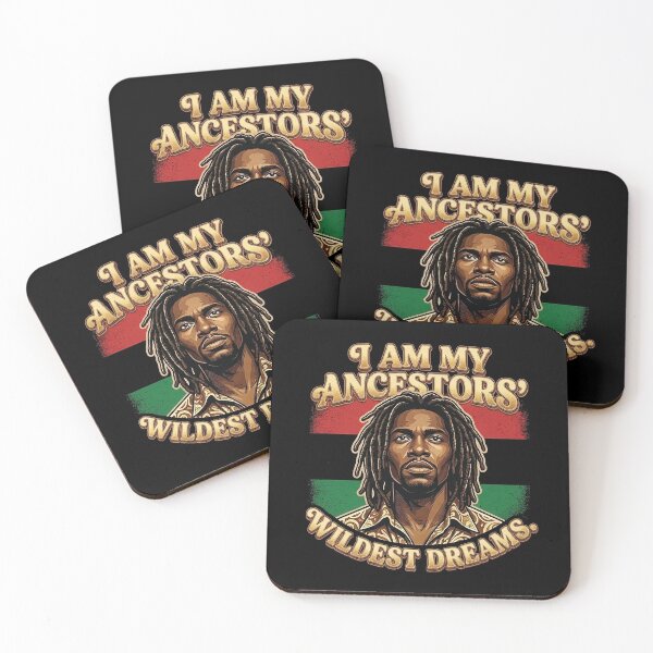 Item preview, Ancestors Wildest Dreams Pan-African Retro Gold BHM designed and sold by QuipQuips.