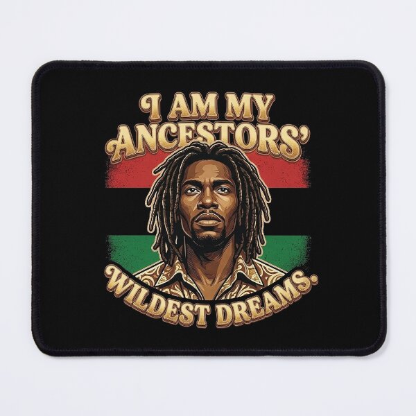 Item preview, Ancestors Wildest Dreams Pan-African Retro Gold BHM designed and sold by QuipQuips.
