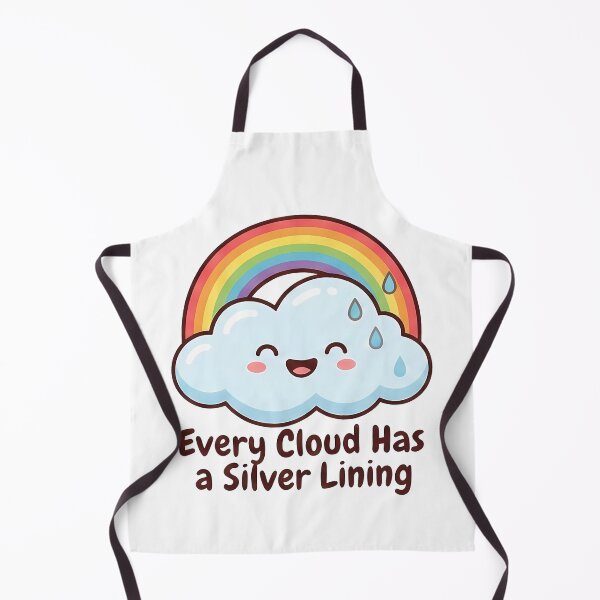 Item preview, Cute Rainbow Cloud Silver Lining Positive Quote designed and sold by k3rstman1.