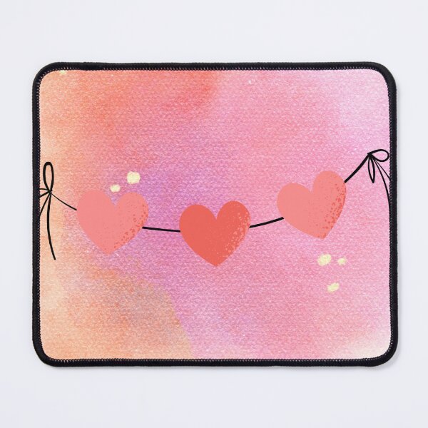 Item preview, Three Pink Hearts on a Knotted String designed and sold by SunidhiSketches.