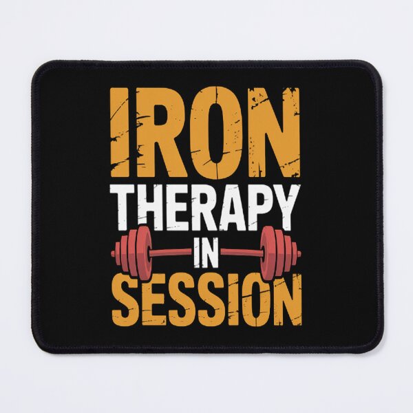 Item preview, Iron Therapy In Session Barbell Gym Weightlifting designed and sold by TheRetroStyle.