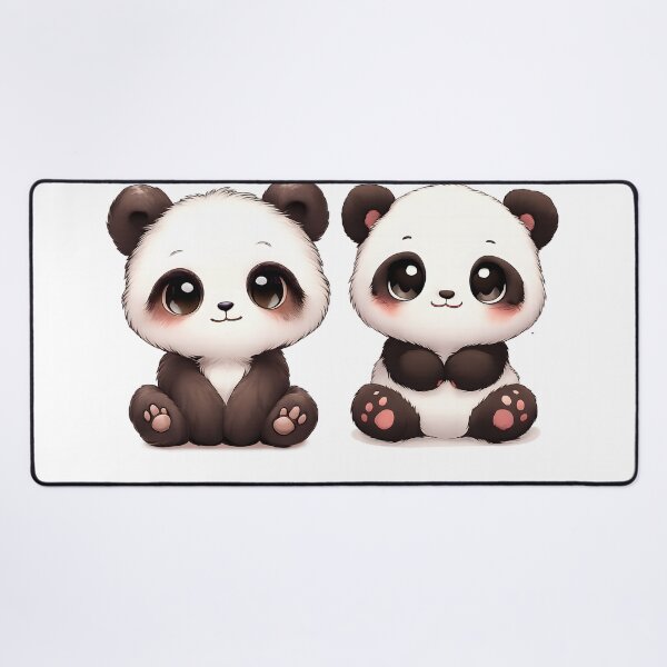 Item preview, Two Ultra-Cute Chibi Baby Pandas Sitting Side by Side designed and sold by mr-zgredzio.